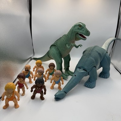Vintage 1987 Playskool Definitely Dinosaurs Play Lot Of 8 Caveman 2 Dinosaurs