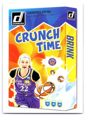 2025 Donruss WNBA #17 Cameron Brink Crunch Time Press Proof