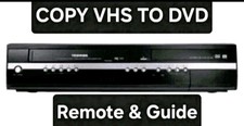 Toshiba D-VR17 VHS DVD Recorder Copy VHS to DVD with New Remote & Set Up Guide
