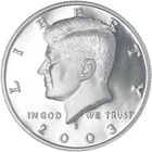 2003 S PROOF SILVER KENNEDY HALF DOLLAR