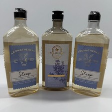 Bath  Body Works Aromatherapy Sleep Lavender  Vanilla Body Wash 10oz Lot of 3