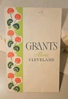 Vtg Grant's 1950 Cleveland OH Restaurant Diner Paper Menu Coca Cola Advertising