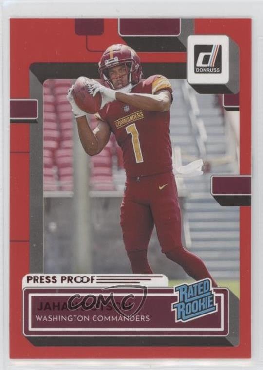 2022 Panini Donruss Rated Press Proof Red Jahan Dotson #310 Rookie RC 11rg