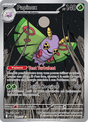 Pokemon Karte Papinox 220/217 AR Transzendente Helden