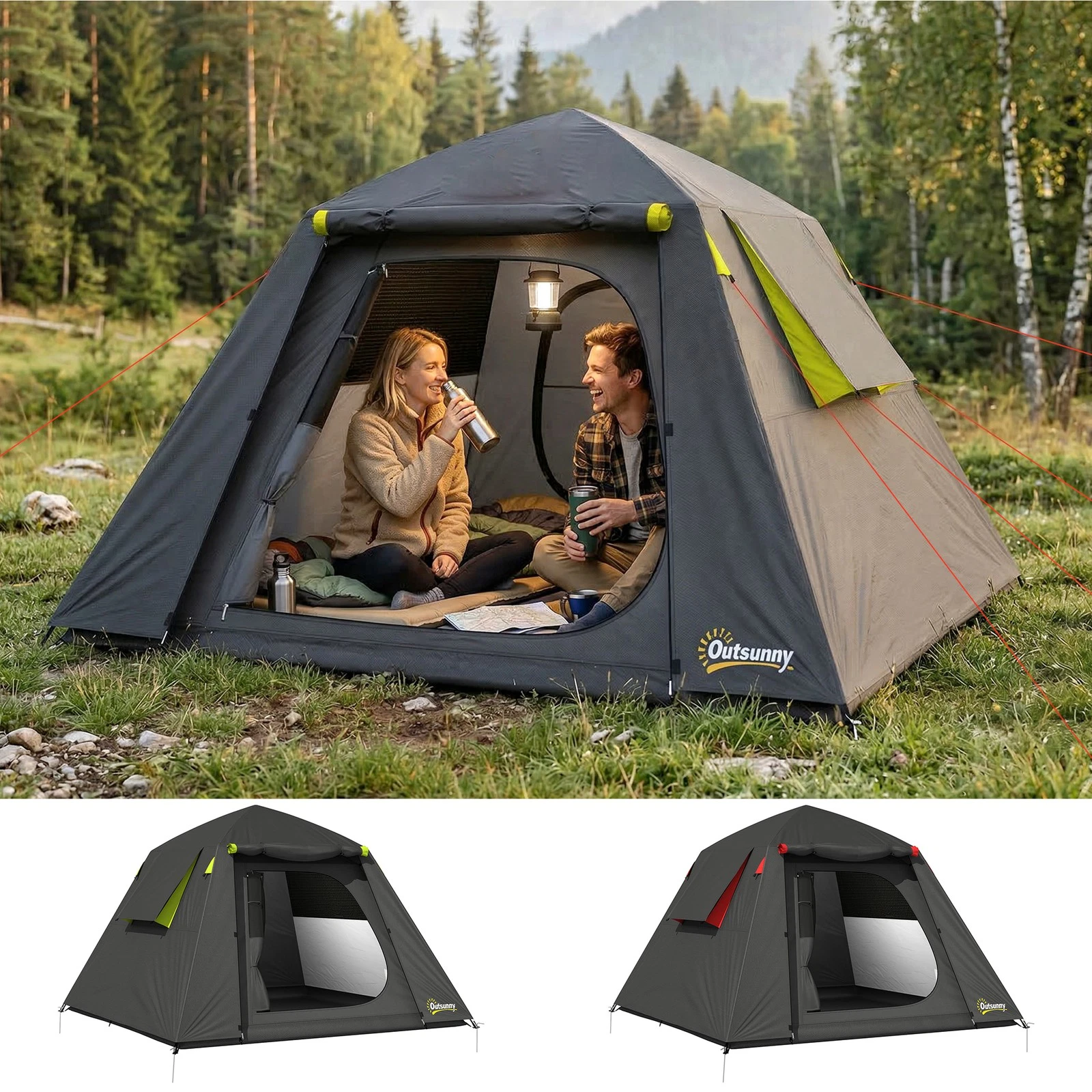 2 Man Camping Tent 3000mm Waterproof