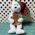 Ty Beanie Baby GOODY The Christmas Bear Vintage Ty Beanie Babies Plush Toy