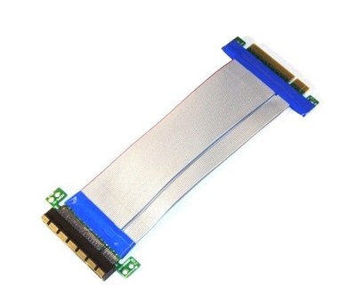 PCI-E Express 8X Riser Card with Flexible Crypto Mining Cable 12 Inches