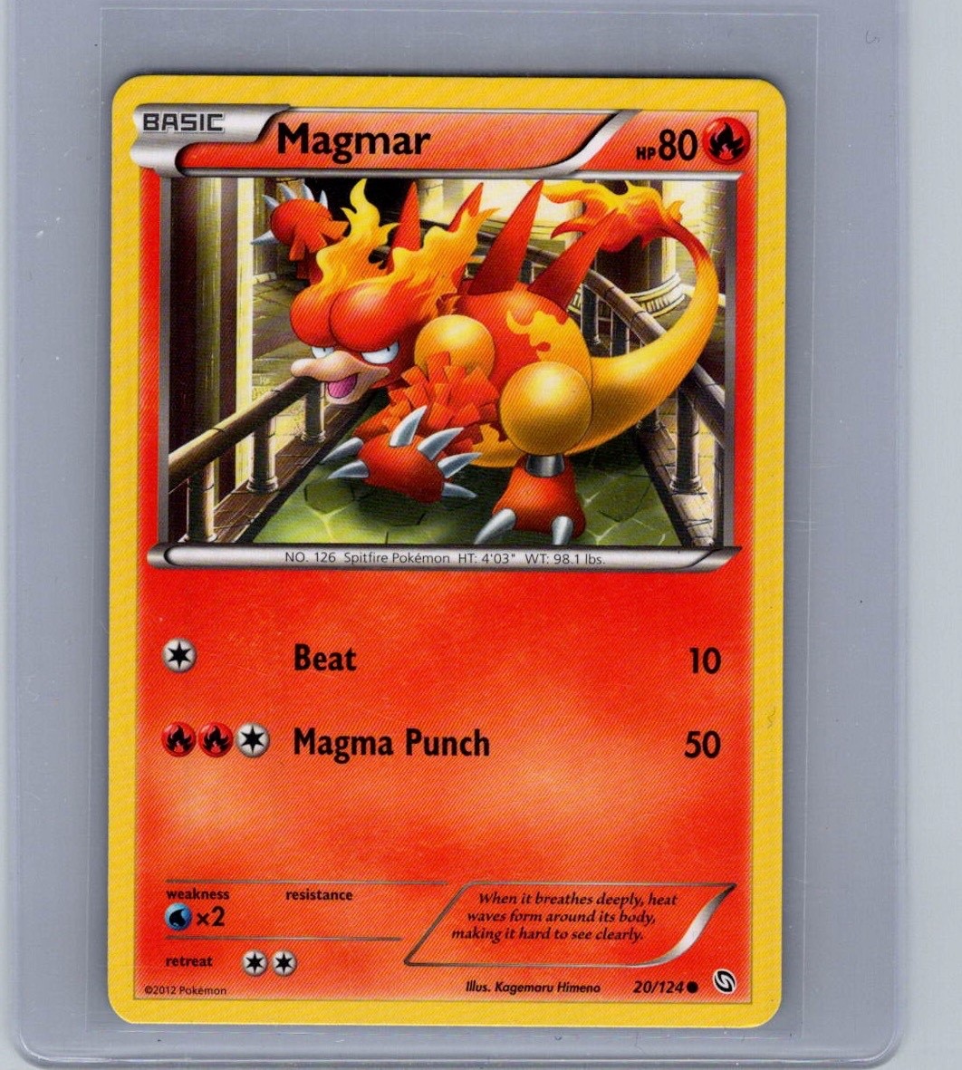 Magmar 20/124 Dragons Exalted - Vintage Pokemon TCG