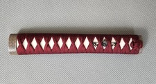 Professional Tsumami-Maki style Tsukamaki Service Katana Handle Wrapping
