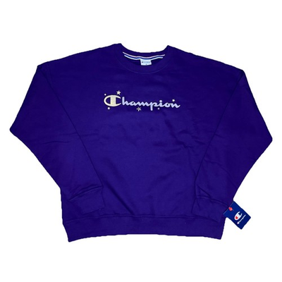 #ad #ad Women’s Champion Crew Neck Sweatshirt Pull Over Purple Size Medium $19.99