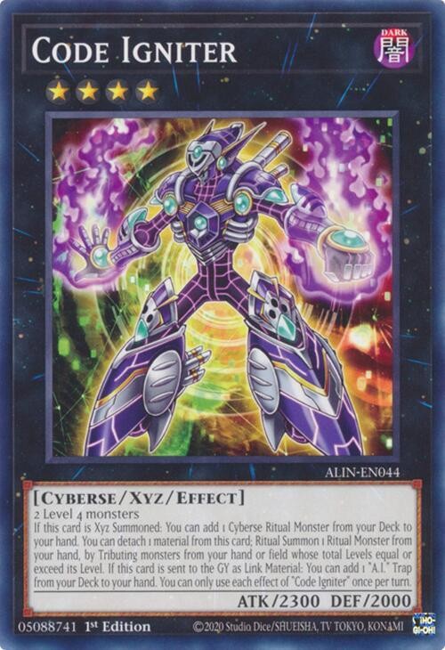 Yugioh Code Igniter 1st Edition Common ALIN-EN044 NM