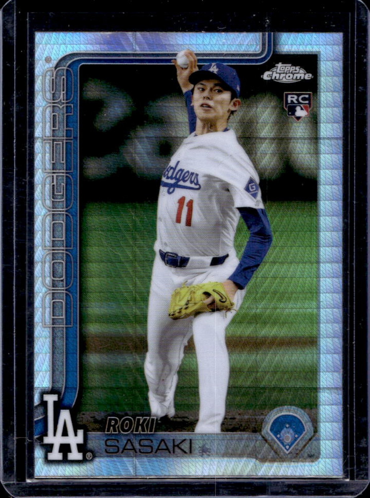 2025 Topps Chrome Roki Sasaki RC Prism Refractor Rookie #217 Dodgers