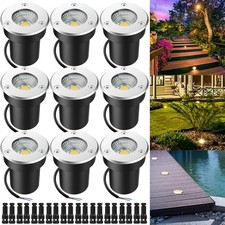 5W LED in Ground Lights 12V-24V Outdoor Landscape Lights Pathway Well Lights