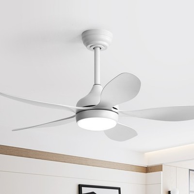 Modern Ceiling Fan Light Kit With Remote Reversible 6 Speed Dimmable LED Bedroom