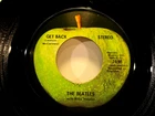 THE BEATLES - Get Back - Don't Let Me Down - Original 1969 Apple 45 rpm - Top 40