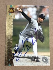 MIGUEL BATISTA 1997 Pacific #296 Autographed SIGNED Card FLORIDA MARLINS