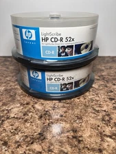 HP 52x LightScribe 700MB 80-Minute CD-R Media 25 Pack (LCR0041M)  2 packs Sealed