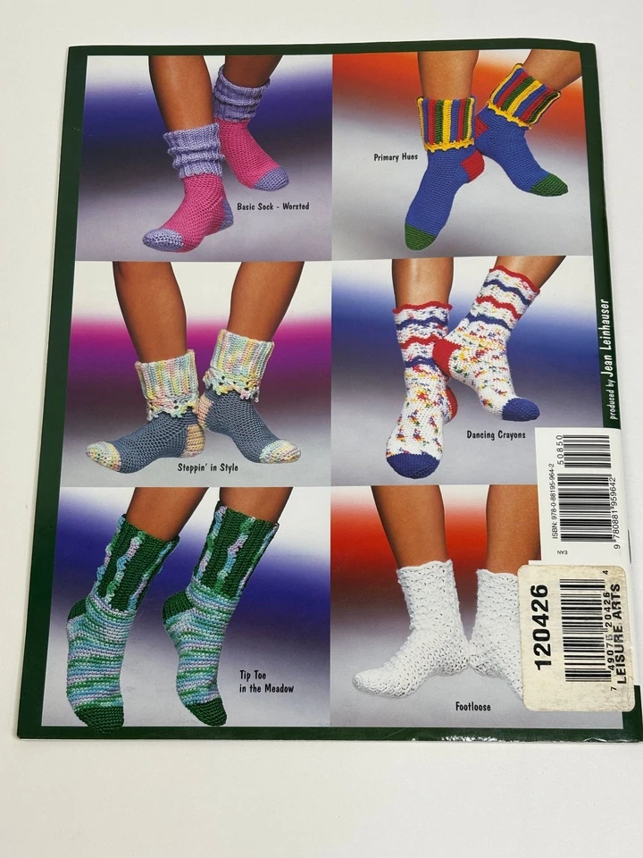 American School of Needlework Learn to Crochet Socks Pattern 1308 - Image 3 of 3