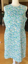 Vintage Floral Print Sleeveless Dress Valerie Stevens s 12