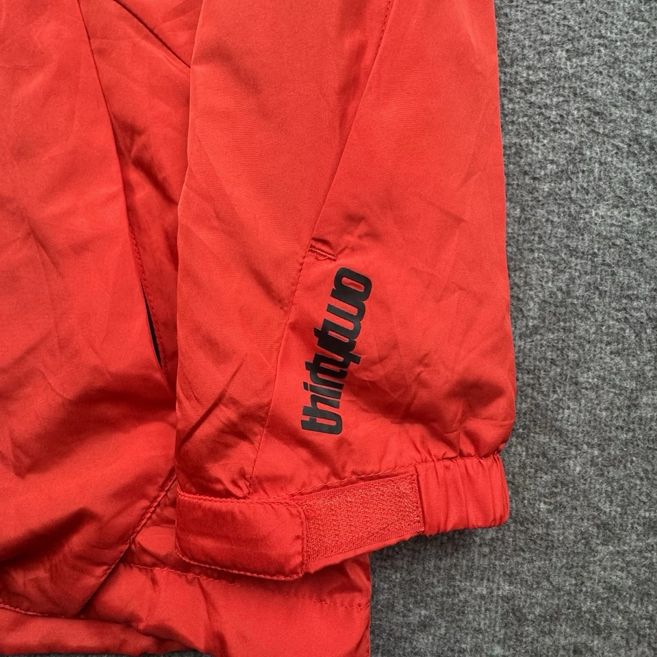 ThirtyTwo Lightweight Shell Snowboard Jacket Mens Sz Large Pullover Hood Red - Image 2 of 4