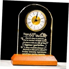Happy 60th Birthday Quartz Clock Gifts for Men 60th Birthday Gifts With Light