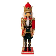 Kurt Adler 15" Red  Green King Nutcracker