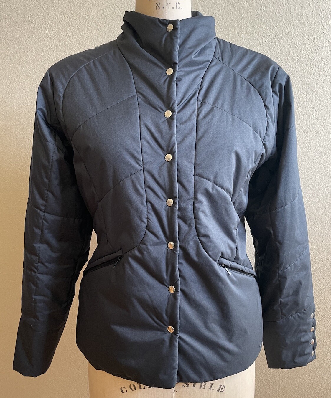 SACAI X NIKE Nike Golf nero arancione trapuntato puffer jacket cappotto medio 8 10 us intime ottimeioni