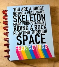 "Fear Nothing" Rainbow Quote Cover Set 4 use with Classic Happy Planner-