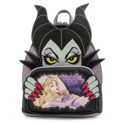 Disney Loungefly Maleficent Scene Mini Backpack NWT Villain Maleficent Loungefly Mini Backpack Among New Villains  main image 2