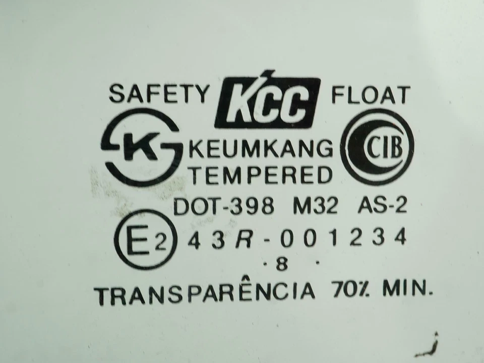 1995 - 1999 Hyundai Accent Glass Window Door Rear Driver Side Lh Left Oem - Image 3 of 4