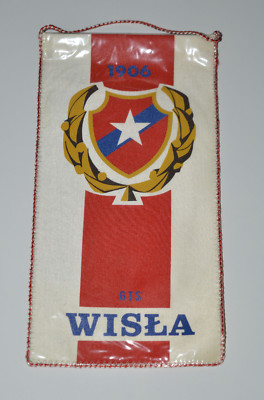 Wisła Kraków Wisla Krakow Poland Polish football soccer club vintage pennant 