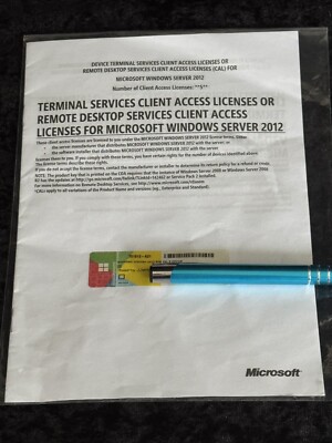 Windows Server 2012 / 2012 R2 Terminal Server / RDS 5er device Cals