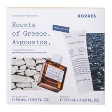 KORRES AVGOUSTOS SCENTS OF GREECE SET EAU DE TOILETTE 50ML & BODY MILK 125ML