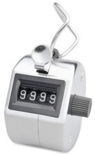 Chrome Digital TALLY COUNTER Clicker Mechanical hand held clicking handheld golf