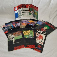 NINTENDO SNES LOT OF 11 SUPER NINTENDO MANUALS
