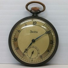 Rare Vintage Zentra Mechanical Pocket Watch 48mm