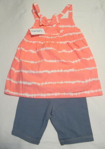Carters Kid 2-Piece Set Sz 4T Tie Dye Summer Tank Top & Shorts MSRP $30 NWT Cute - Zdjęcie 1 z 8