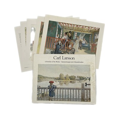 Vintage Carl Larsson Portfolio - Paper Art Prints - No. 8031 - 40 x 31 cm