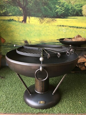Feuerstelle Grill, Holzofen, Kadai, 110 cm groß