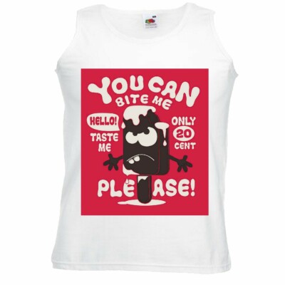 Tank Top YOU CAN BITE ME TASTE ME ONLY 20 CENT PLEASE SOFTEIS EISCREME