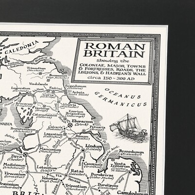 Karte des römischen Großbritanniens [mit Montierung] - Fine Art by Manuscript Maps