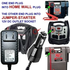 FAST DC 12V WALL Charger AC adapter for Booster PAC ES2500 ES2500KE jump starter