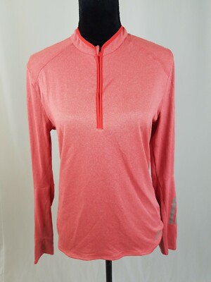 Adidas women M running response tee long sleeve thumb holes popover  athletic top