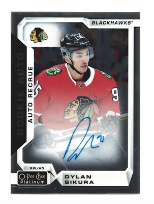 Dylan Sikura AUTOGRAPH Chicago Blackhawks 2018-19 O-Pee-Chee Platinum #R-DS AUTO