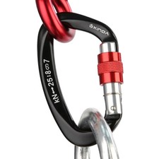 Screwgate Locking Carabiner Clip Professional Rock Climbing Carabiner Screw Lock