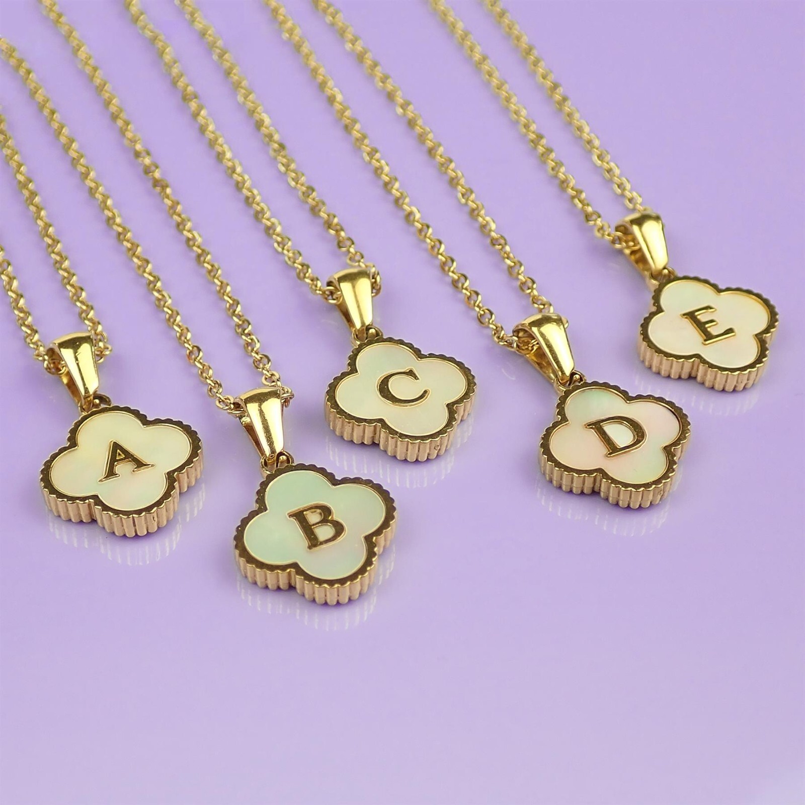 4 Leaf Clover Stainless Steel Lucky Charm Necklace