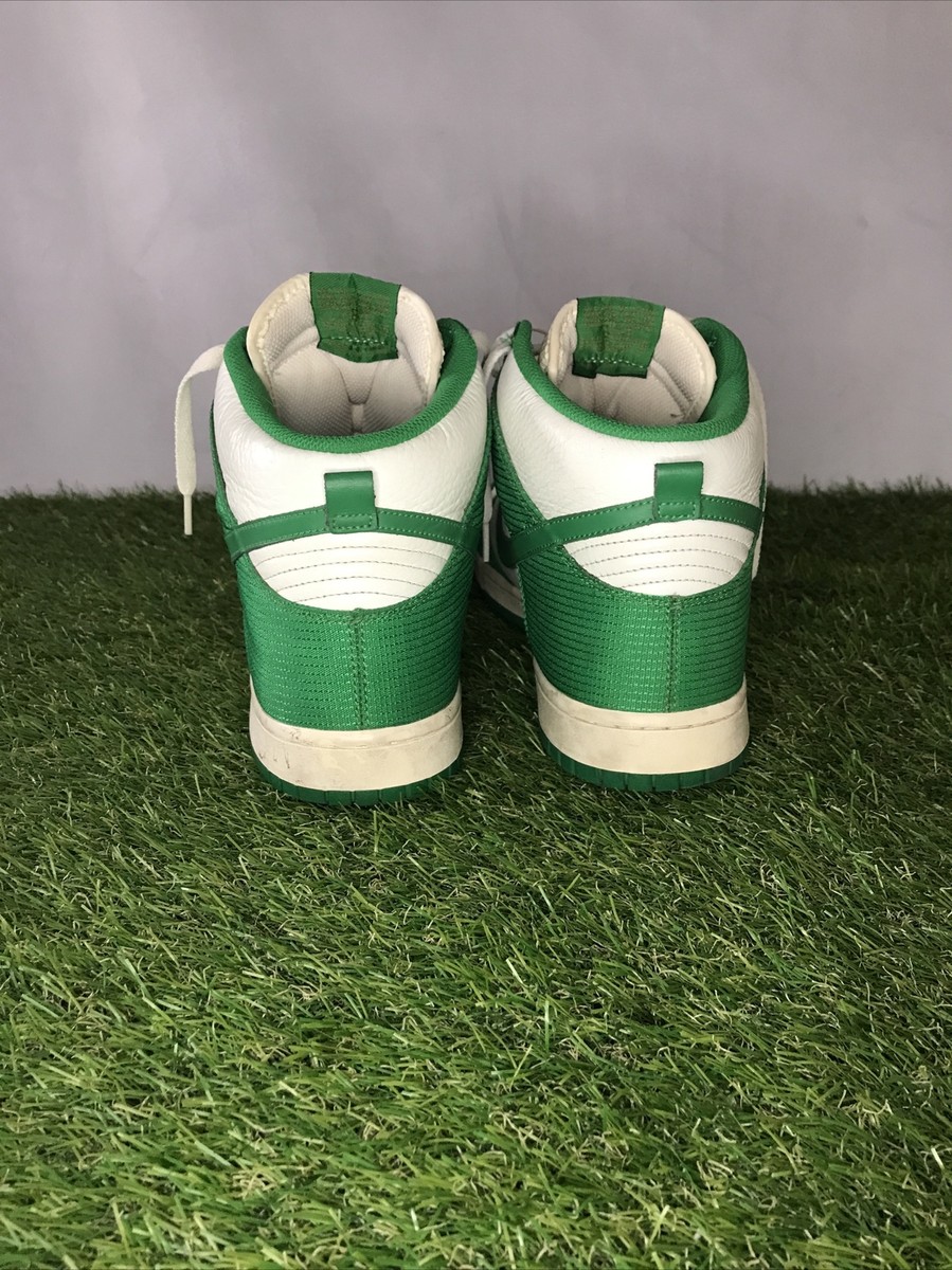 Rare Nike Dunk High (2010) Sail / Lucky Green 317982-100 US