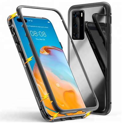 Magnet Bumper Case für Samsung Galaxy S20 Note 20 Handy Hülle Glas Metall Hülle