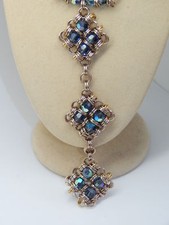  Crystals & Chain Maille Pendants on hand-made Chain Maille necklace set