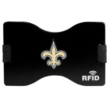 New Orleans Saints Wallet RFID Blocking Slim Pocket Money Clip NFL Football Fan